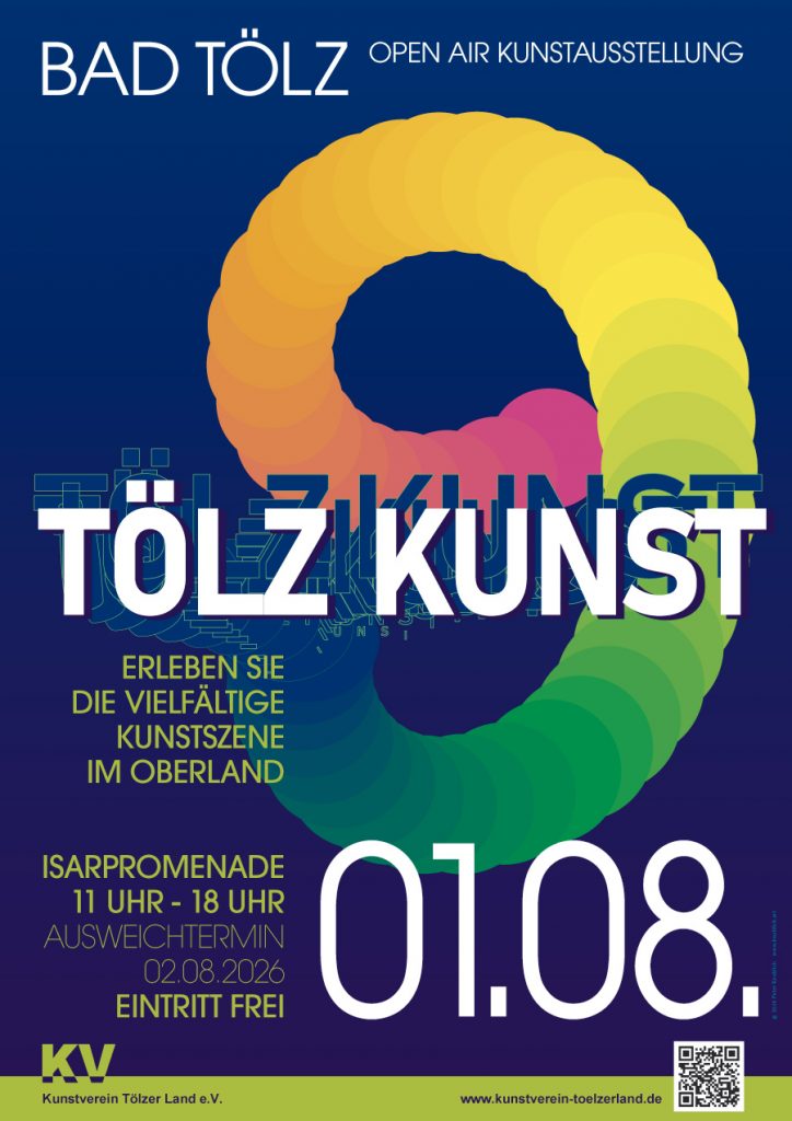 Poster der Open-Air-Kunstausstellung TÖLZKUNST 9